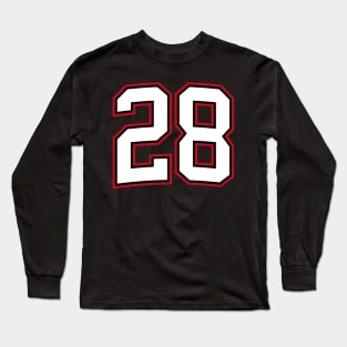 Number Twenty Eight 28 Long Sleeve T-Shirt